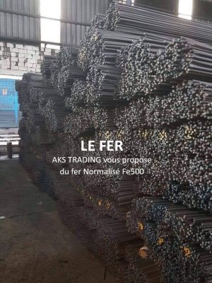 LE FER - AKS TRADING vous propose du fer Normalisé Fe500